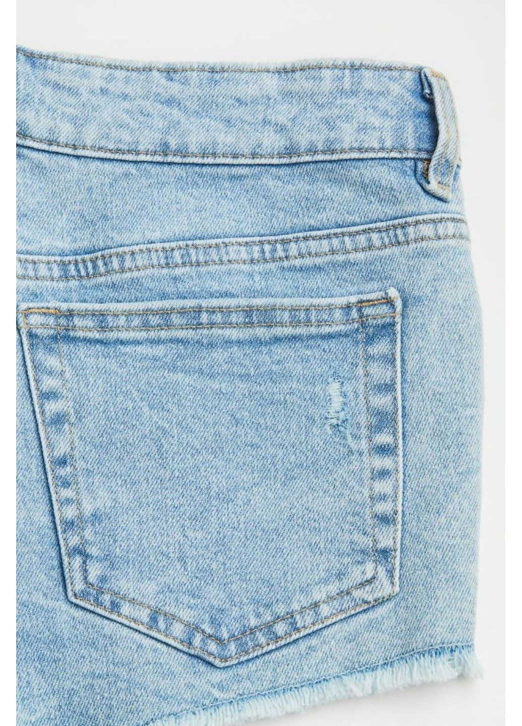 Женские джинсовые шорты с заниженной талией Н&М (56894) W34 Голубые H&M (290317126)