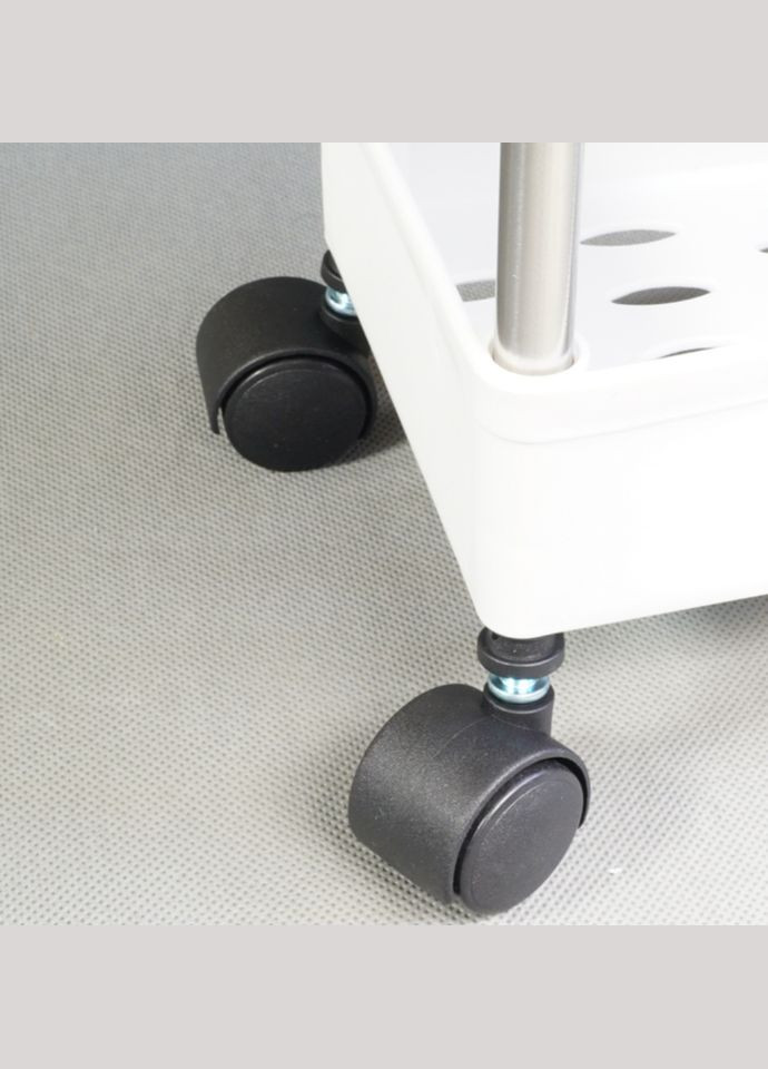 Полиця для кухні та ванни на колесах біла, складана полиця No Brand (339111063)