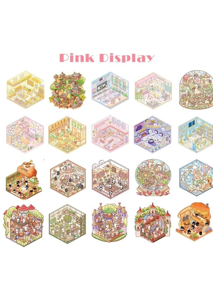 Набор наклеек Миниатюрный пейзаж, наклейки создай свою комнату, Румбокс No Brand (361205177)