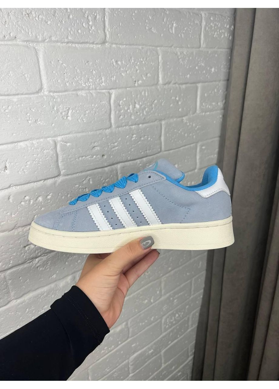 КРОССОВКИ ЖЕНСКИЕ ADIDAS CAMPUS 00S BLUE АДИДАС КАМПУС No Brand белые демисезоны (368859827)
