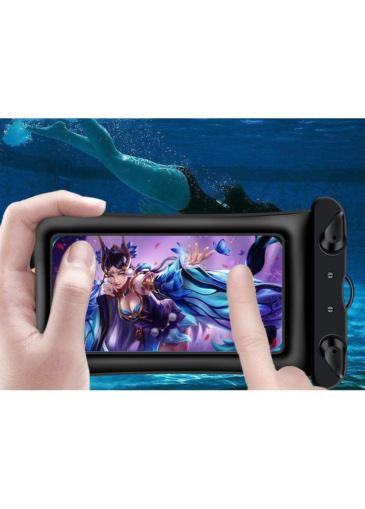 Водонепроникний плавальний чохол аквабокс для телефона 4.0-5.5 дюйма універсальний прозорий Oxo No Brand (371366962)