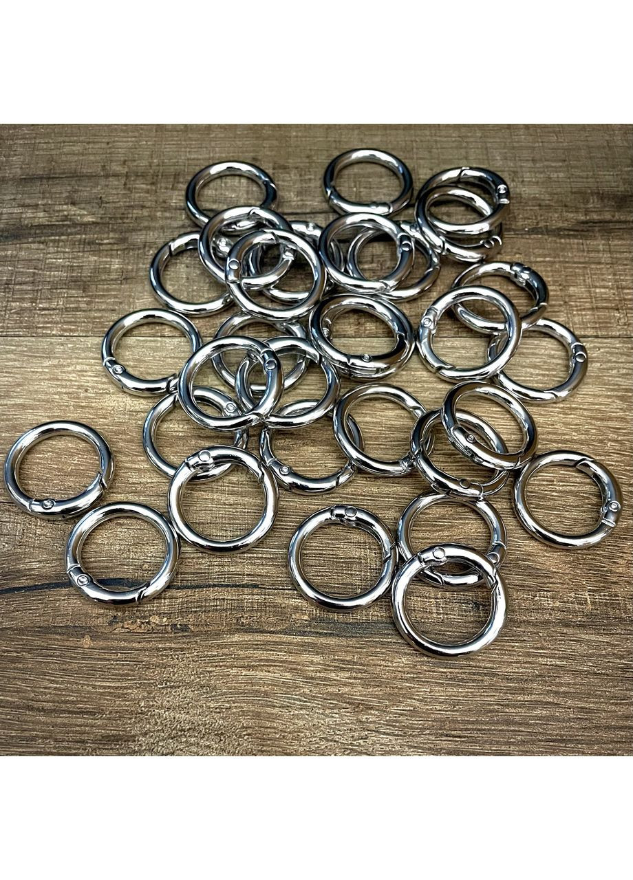 Кільце-карабін 31 мм нікель No Brand (352476748)