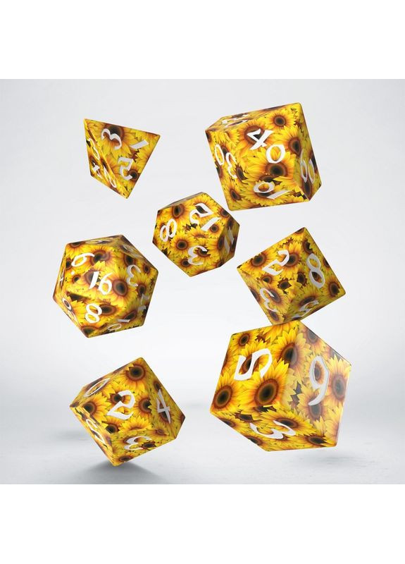 Настільна гра Набір кубиків Full Art Dice Set: Sunflower Q-Workshop (371882877)