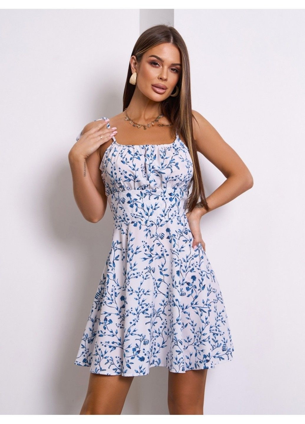 Белое повседневный платье issa pus a-618 белый ISSA PLUS