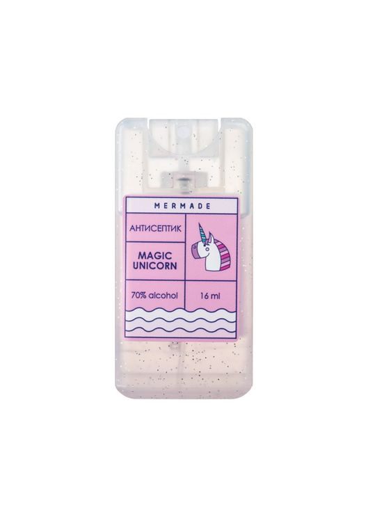 Антисептик-спрей "Magic Unicorn" 70% Alcohol Hand Antiseptic 16ml (834529-7868357) MERMADE (369791281)
