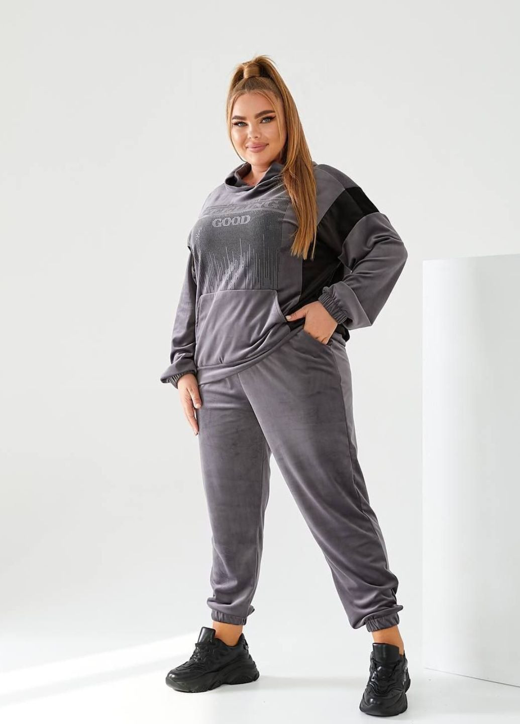 Трендовий велюровий костюм Tik-Tak (323004412)