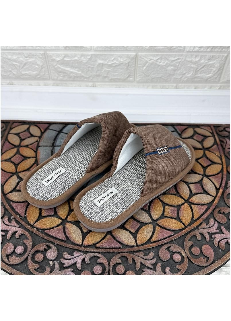 Домашні чоловічі тапочки відкриті VS-0010244-2 Коричневі Jomix (366065112)