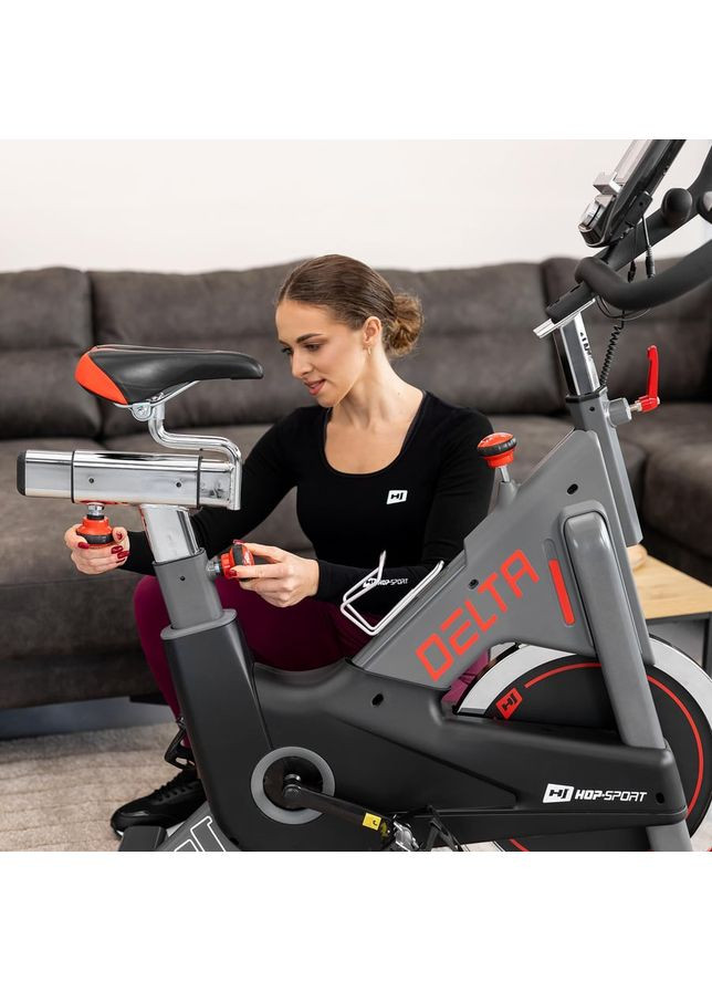 Спінбайк HS-065IC чорно-сірий Delta Hop-Sport (361952819)