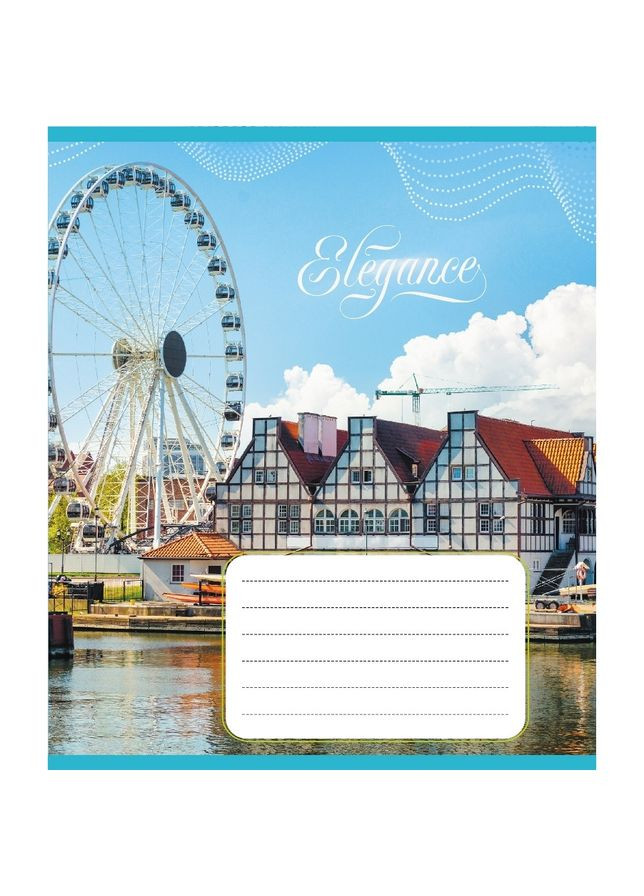 Тетрадь ученическая "Города Европы" 024-550207K-4 в клеточку, 24 листа Leader (353967208)