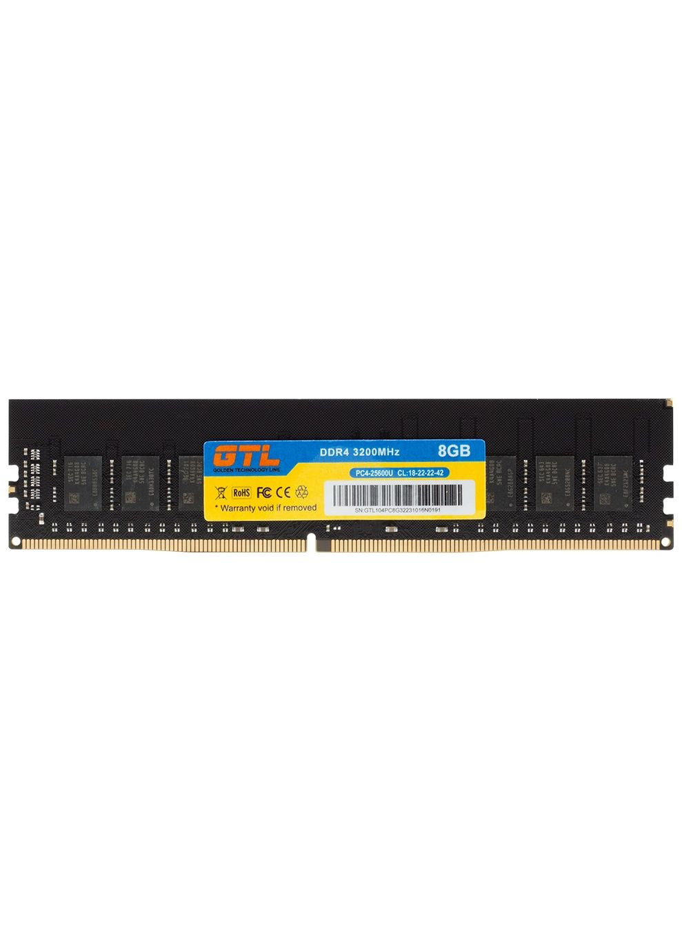 Пам'ять 8Gb DDR4, 2666 MHz,, CL19, 1.2V (GTL8D426BK) GTL (314835221)
