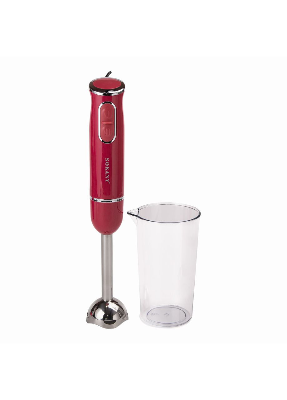 Ручний блендер 1726 занурювальний 300 Вт Рожевий Sokany (351431627)