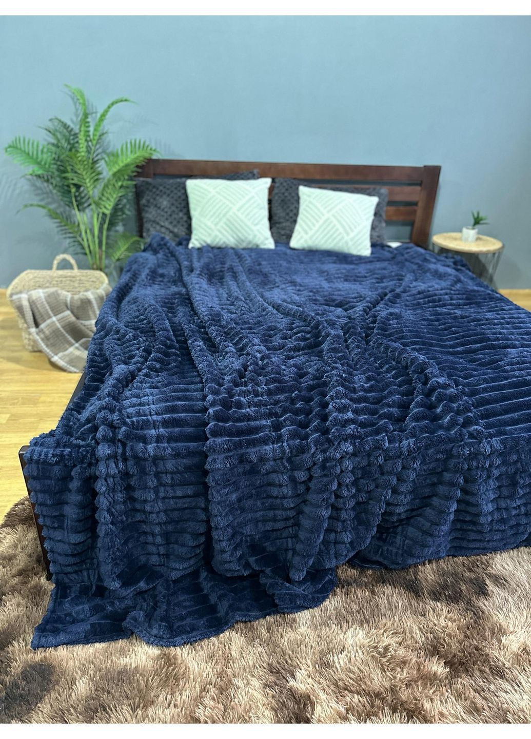 Плед шарпей Двоспальний покривало No Brand (367582130)