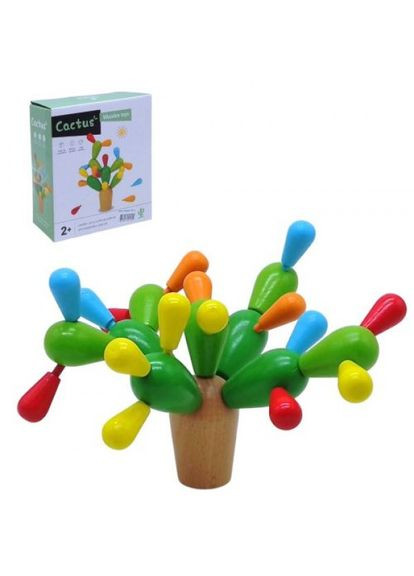 Деревянная пирамидка-конструктор "Кактус" MIC (325818071)