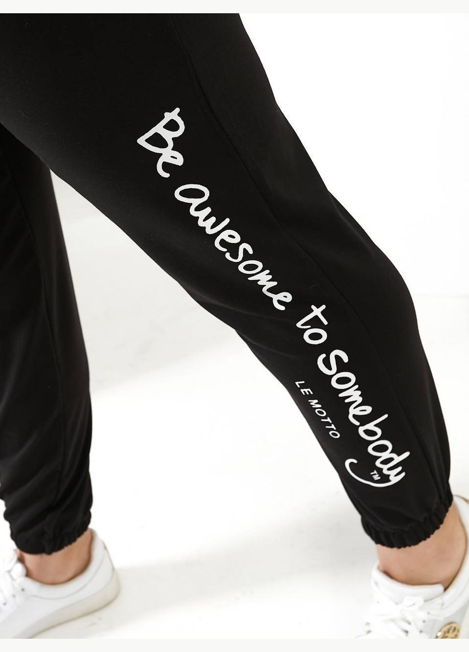 Женский спортивный костюм батал черный трикотажный с капюшоном и коротким рукавом для весны и лета Bonita Спортивний костюм (322111910)