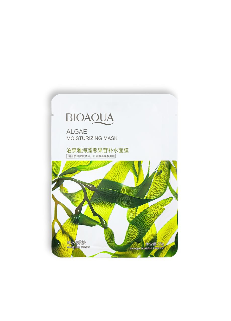 Маска для обличчя зволожувальна Algae Moisturizing Mask тканинна (BQY58185) Bioaqua (355313286)