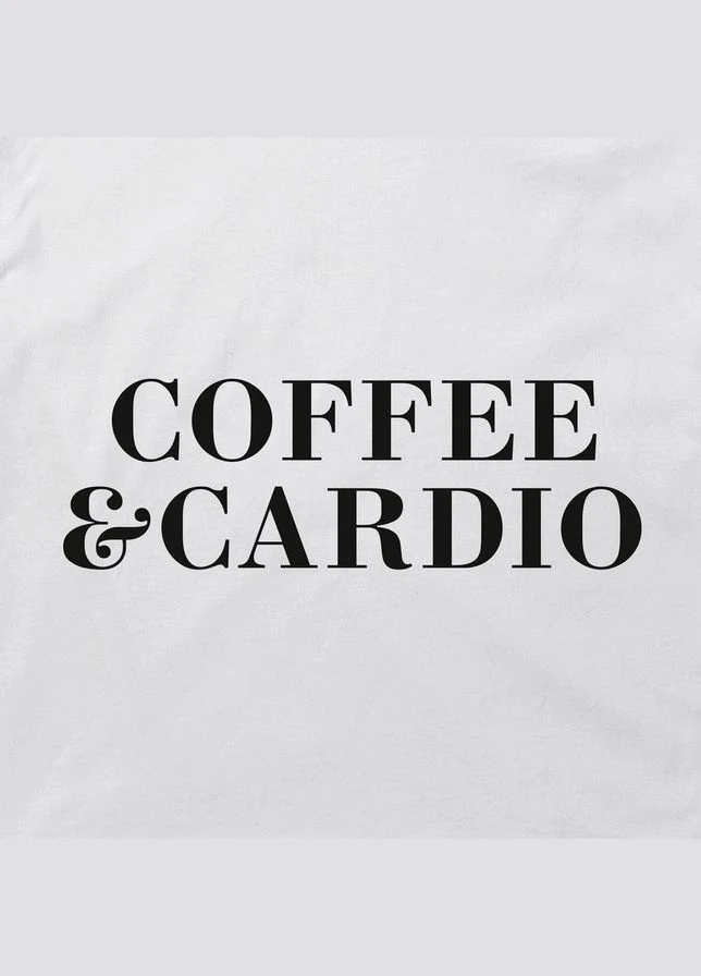 Комбинированный свитшот "coffee & cardio" женский белый (bd-ssh-29) BeriDari (387143340)