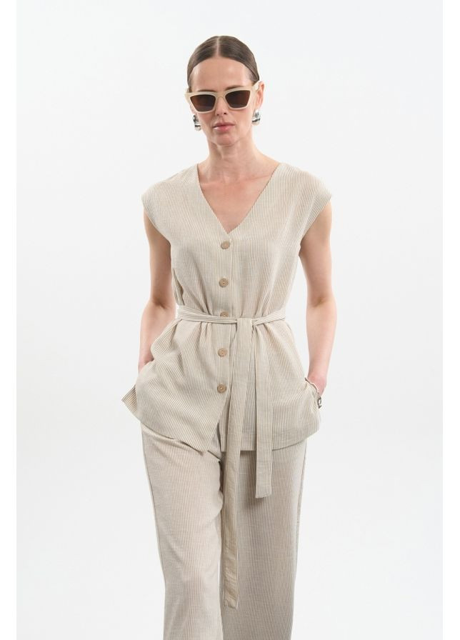 Літній костюм із жилетом та прямими штанами (3070) Triko Bakh (360919766)