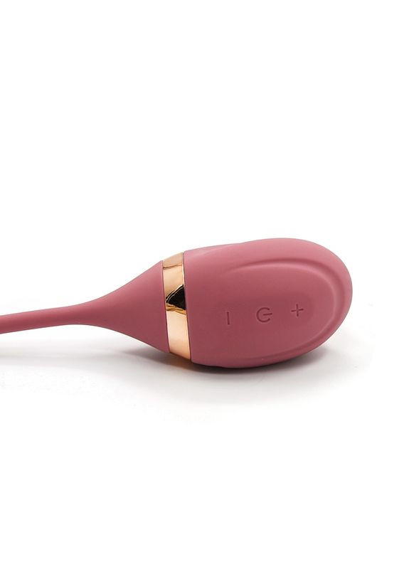 Вакуумний вібратор з відростком для точки G, 7 режимів, темно-рожевий Sweet Em (369608677)