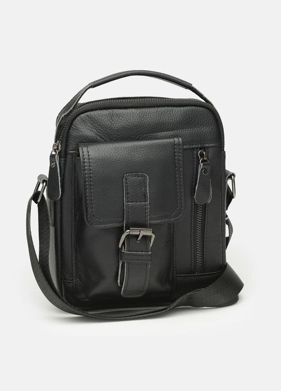 Сумка мужская через плечо кожаная K11827 Черный Keizer (302008989)