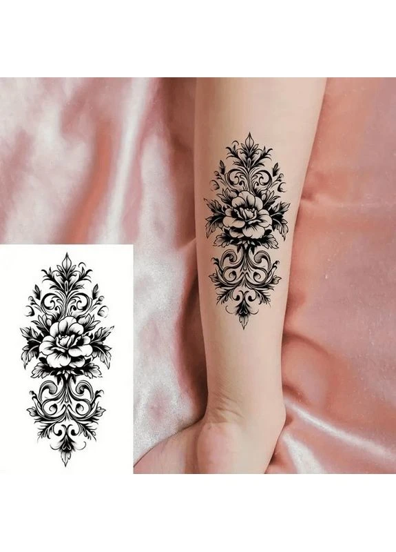 Набір дитячих тимчасових татуювань "Чорні міні №5" black-tattoo-mini-set-5-T Fresh Tattoo (395303874)