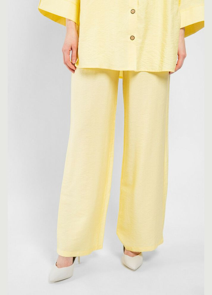 Костюм жіночий лляний лимонний MKAZ6248 Modna KAZKA (337716075)