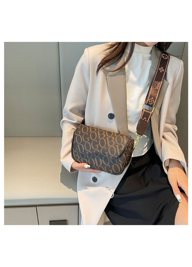 Модна повсякденна сумка через плече коричнева КиП (315919444)