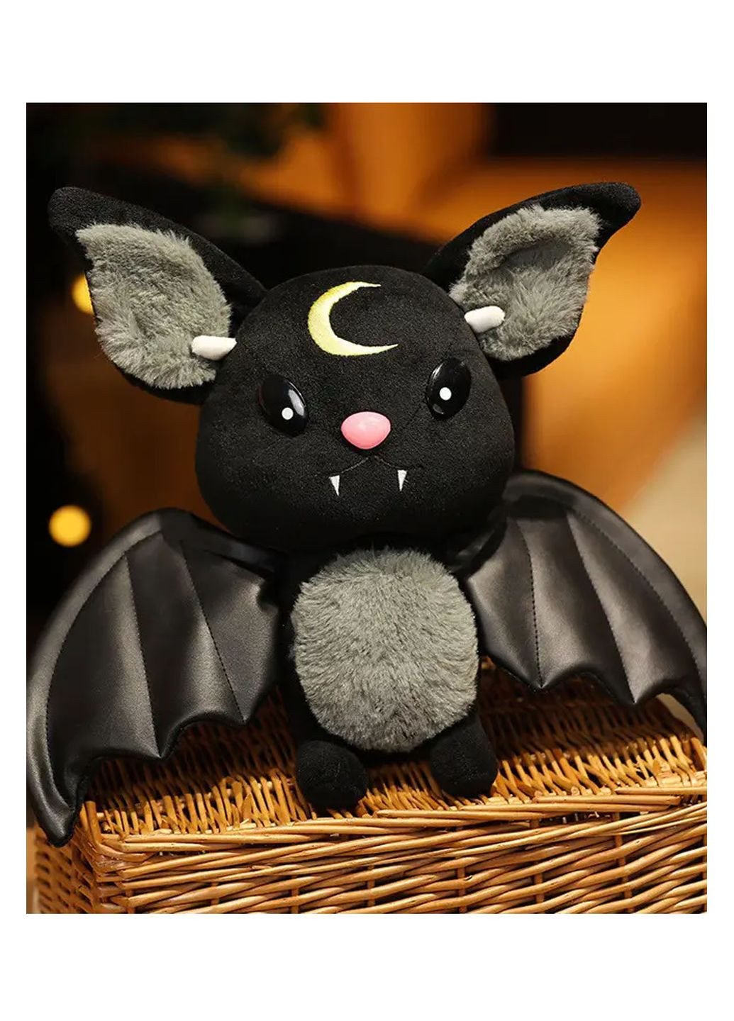 М'яка іграшка готична летюча мишь, серії Dark чорна - 30см No Brand (324066184)