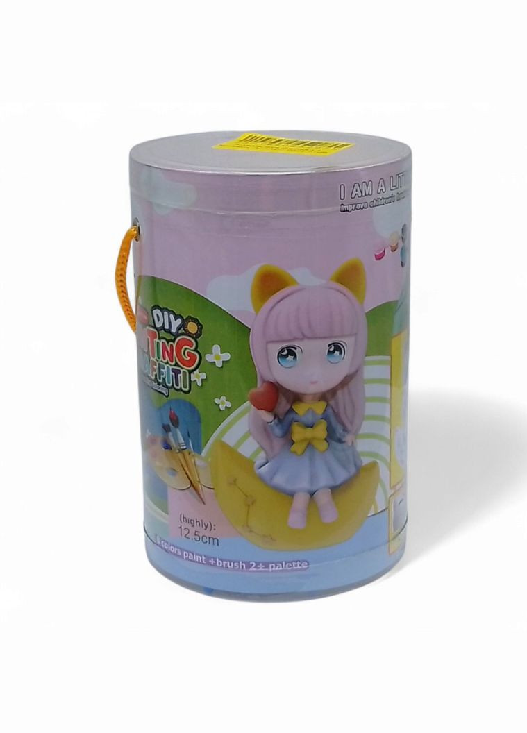 Розмальовка фігурка-скарбничка "Дівчинка на місяці" вид 3 MIC (315517534)