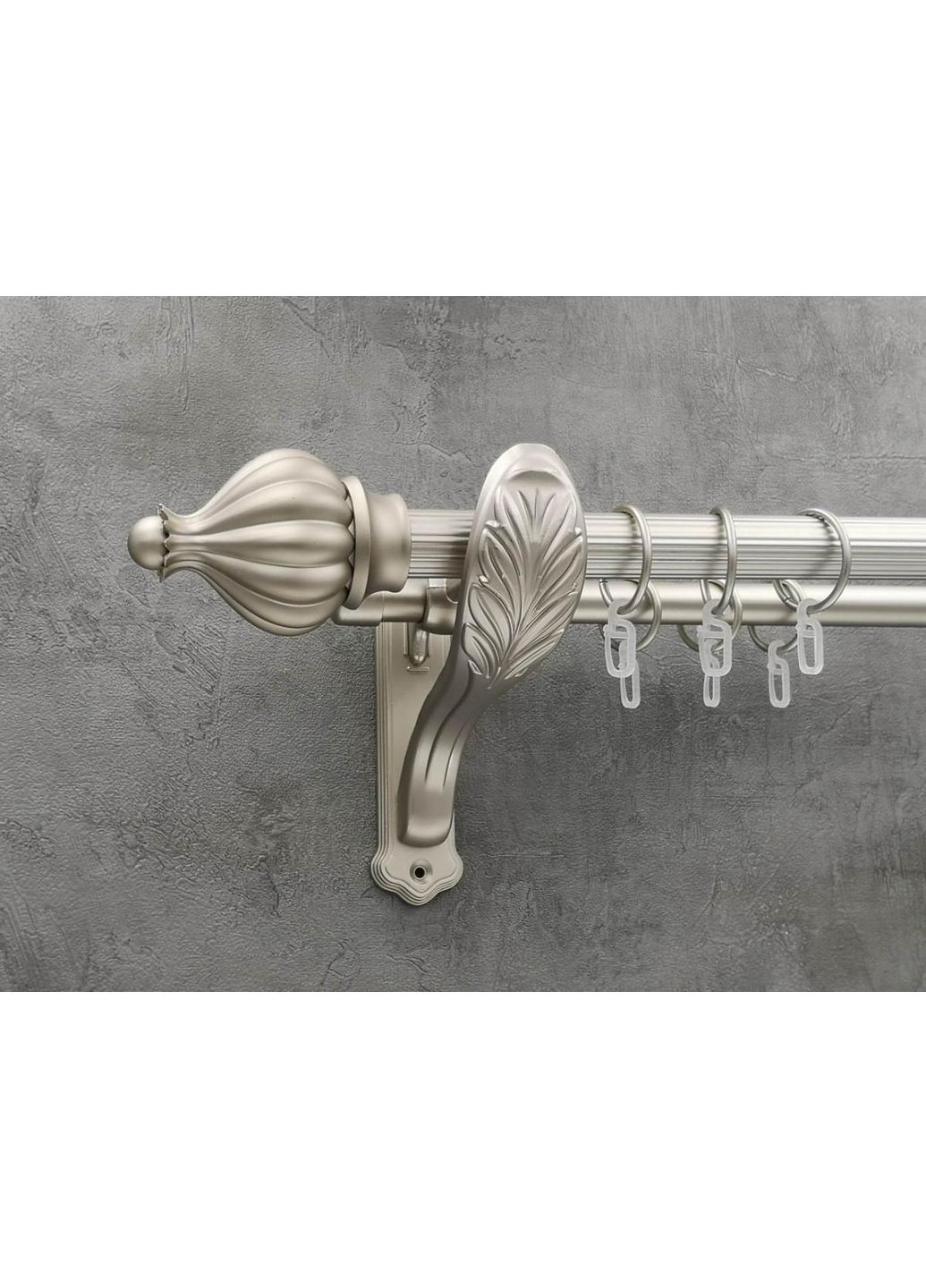 Карниз Таджа рифленая штанга двойной ретро 25/19 мм 300 см Сатин Quadrum (352778197)