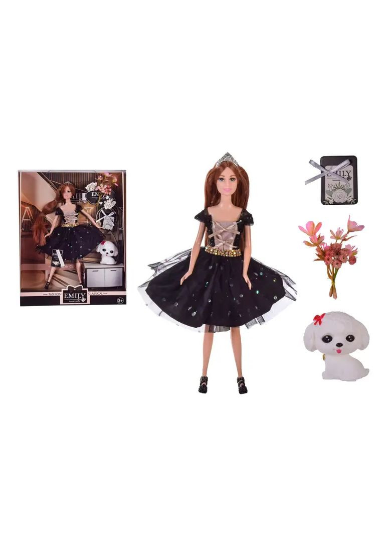 Лялька Emily з улюбленцем та аксесуарами, суглобна, пластик, в асортименті QJ101A YG Toys Лял0452 (370651326)