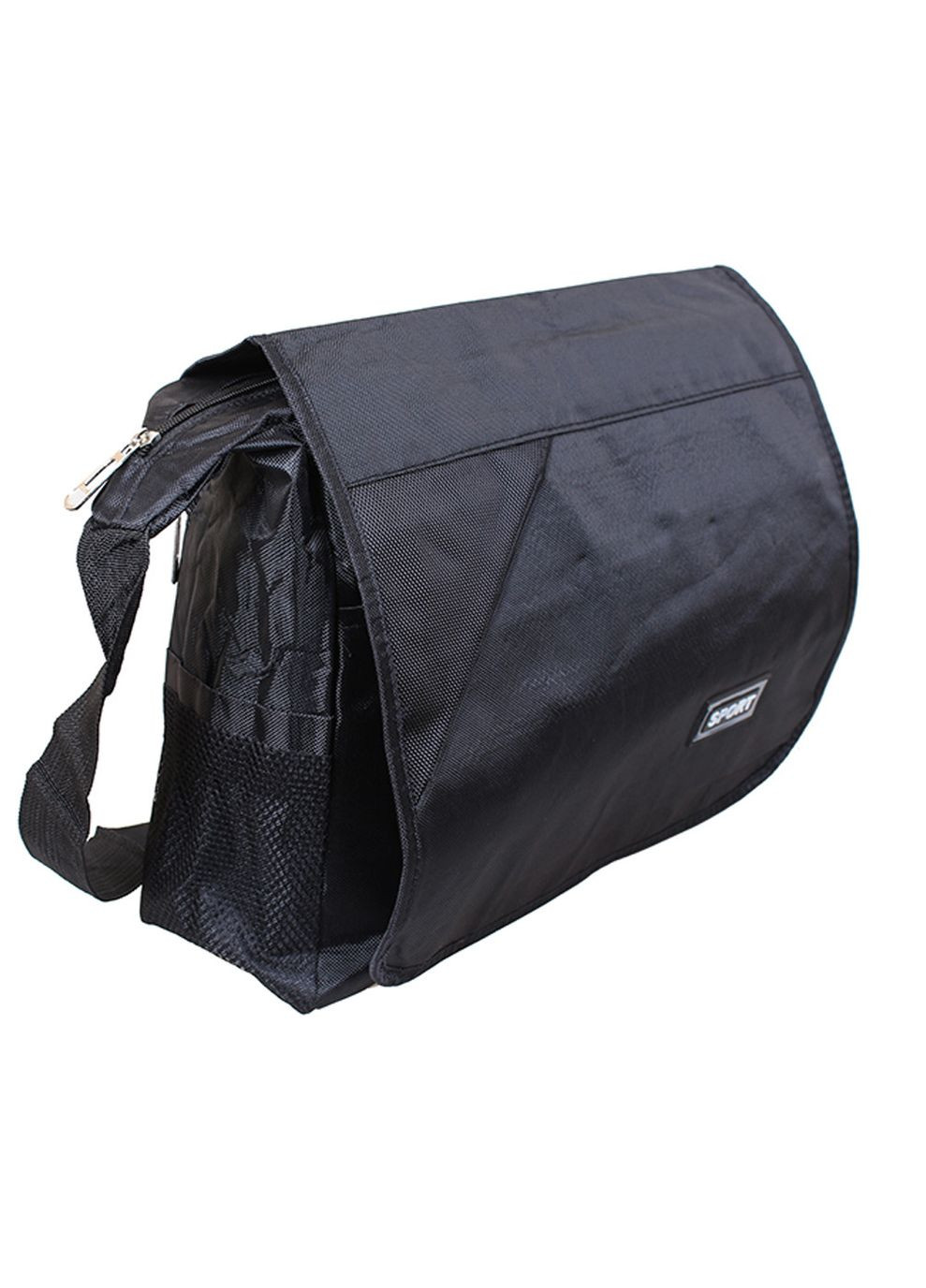 Мужская текстильная сумка 21022 черная No Brand (370848039)