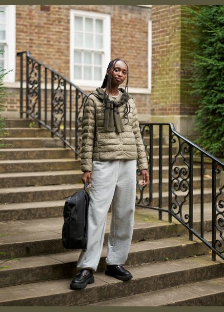 Серый Пуховик One