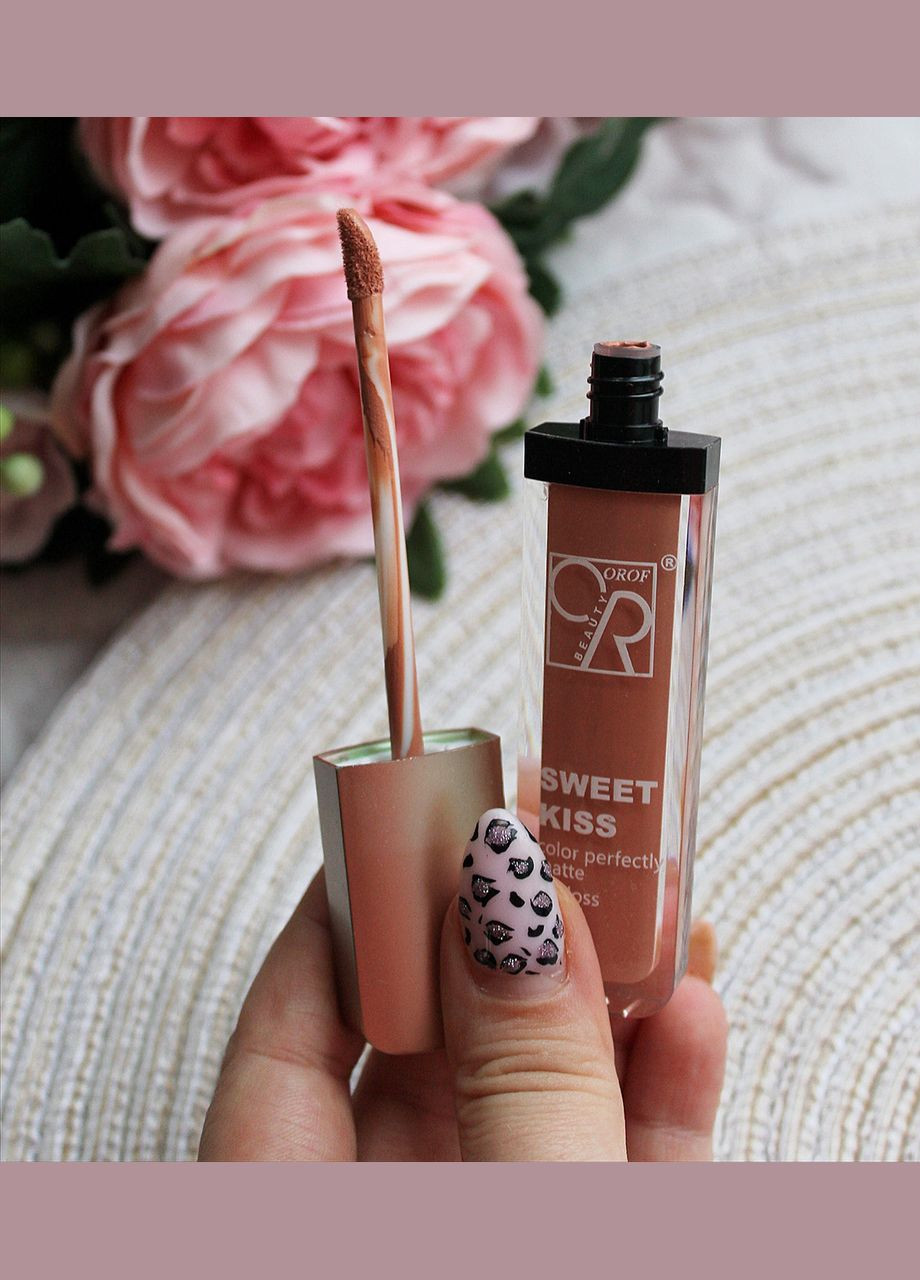 Рідка кремова матова помада Sweet Kiss нюдові відтінки 05 No Brand (316471857)