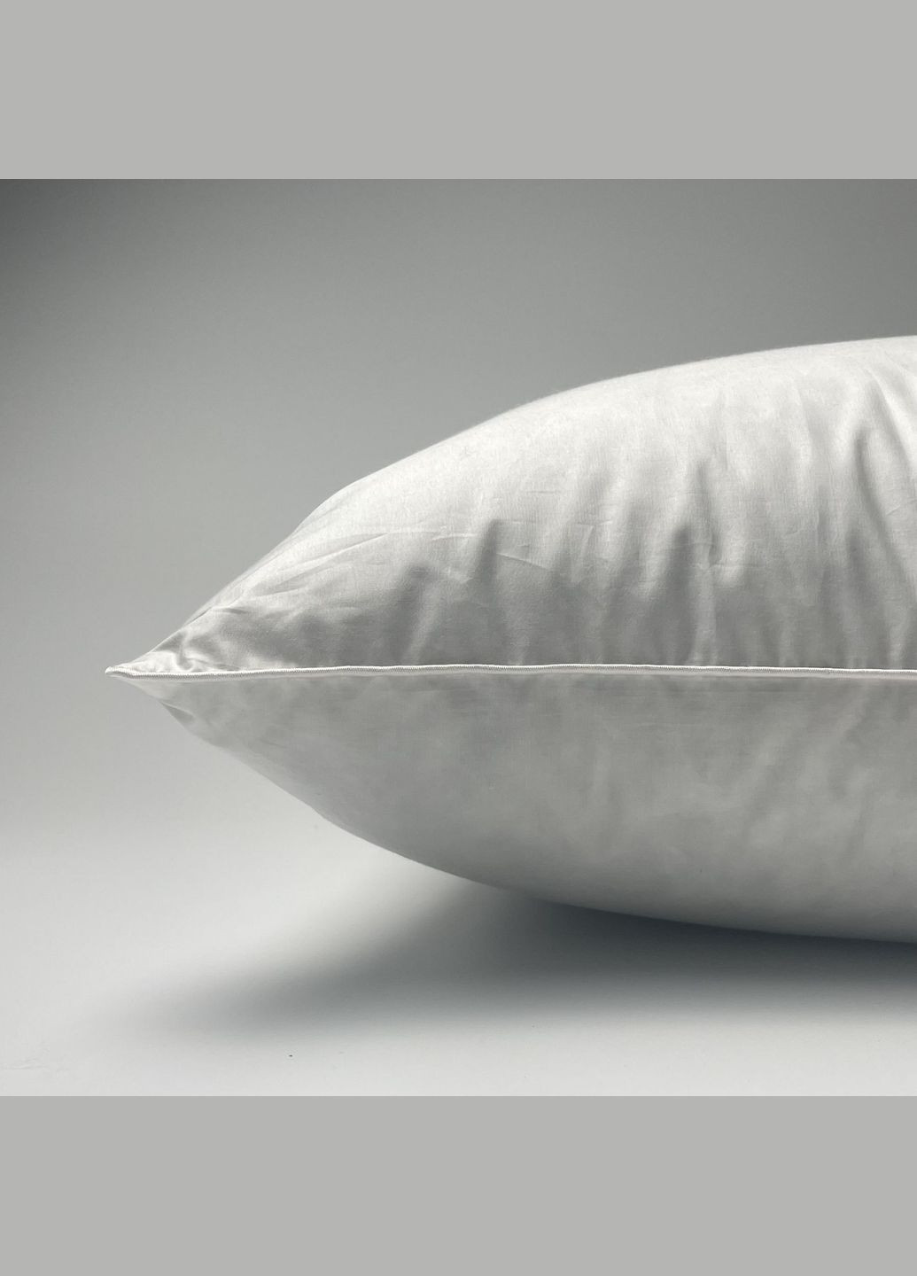 Подушка пухова полегшена з сірим пухом 50х70 см 100% пуху (50701NG) Iglen (282313312)