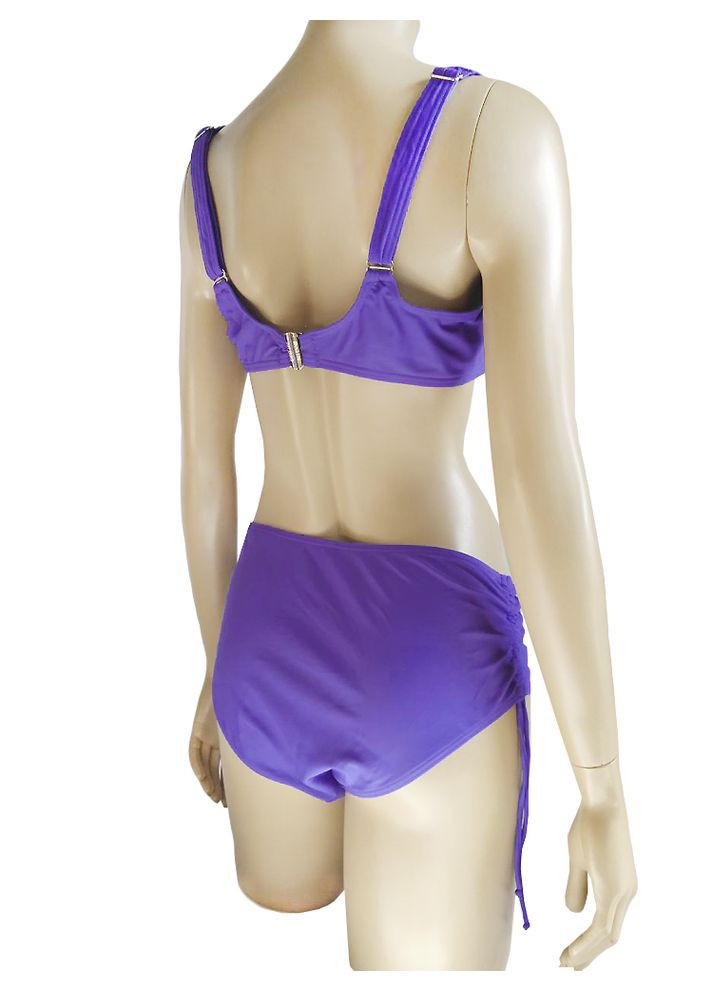 Бузковий літній роздільний купальник великого розміру з м'якою чашкою d класичний. модель 0338 арт.25321 роздільний Rivage Line