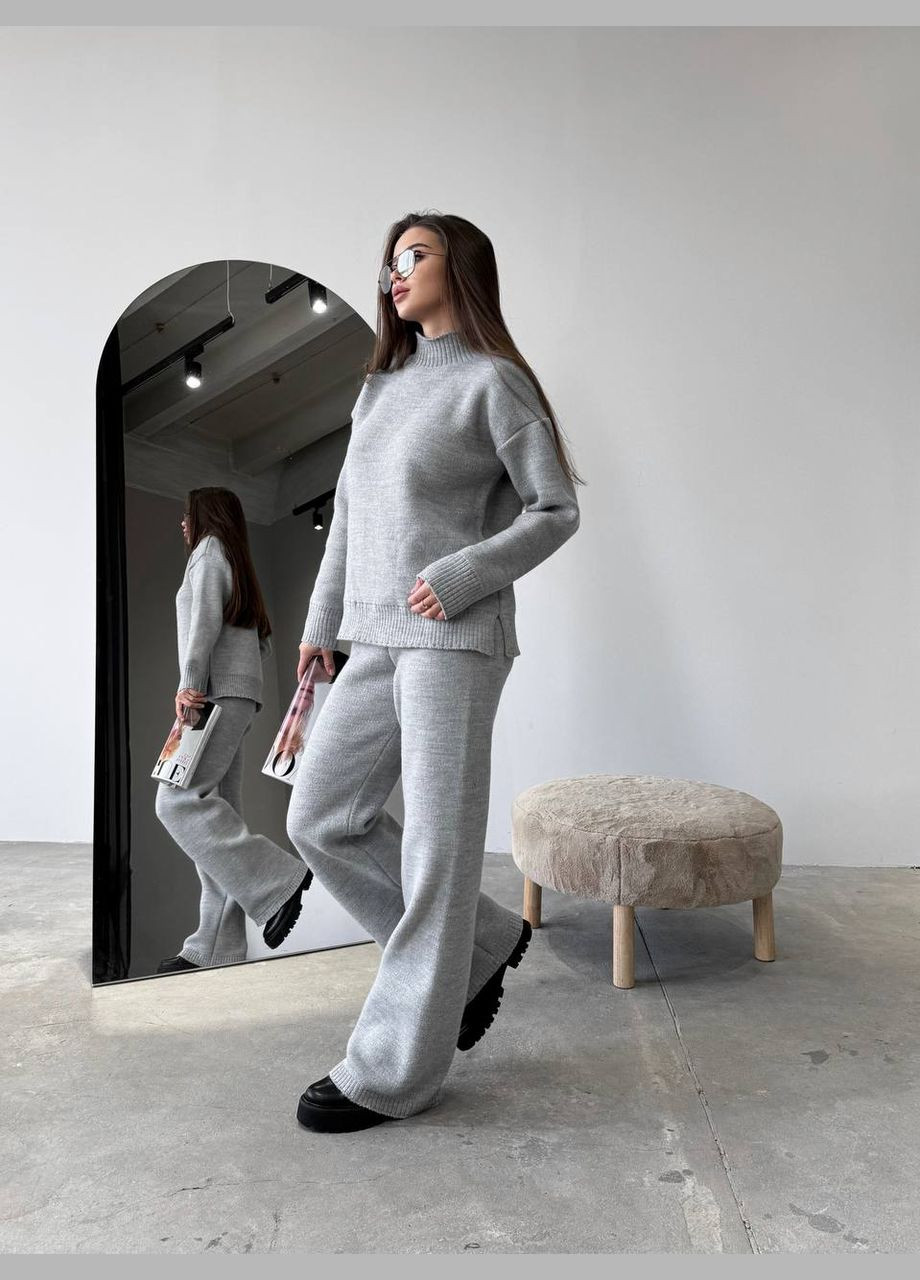 Женский костюм двойка цвет светло-серый р.42/46 450426 New Trend (282926461)