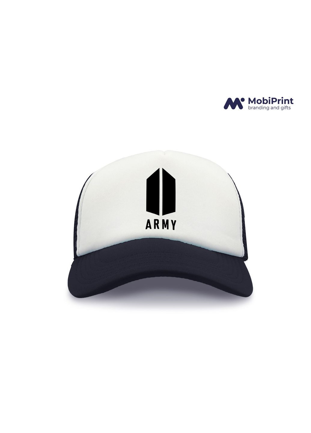 Кепка Snap Mesh БТС (BTS) Білий (9274-1088-WT) MobiPrint (292866244)