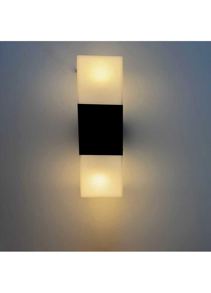 Світильник фасадний QUADRO-2D 2х20Вт E27 ІР44 чорний Violux (365652403)