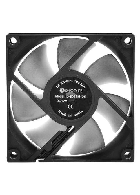 Вентилятор 80 мм, NO-8025-SD, Black, 80x80x25 мм, 2000 об/мин, 21 дБ, 3-pin NO-8025-SD ID-Cooling (395341583)