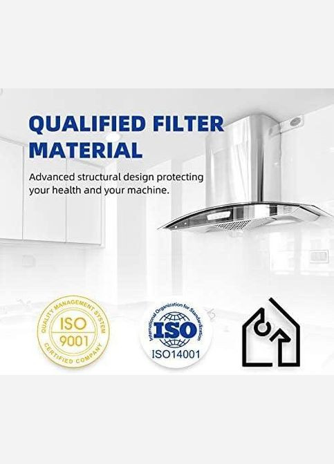 ICEPURE фільтр chf007 з активованого вугілля для витяжок Elica, AEG, Bauknecht Whirlpool (2 шт.) Golden (322191230)