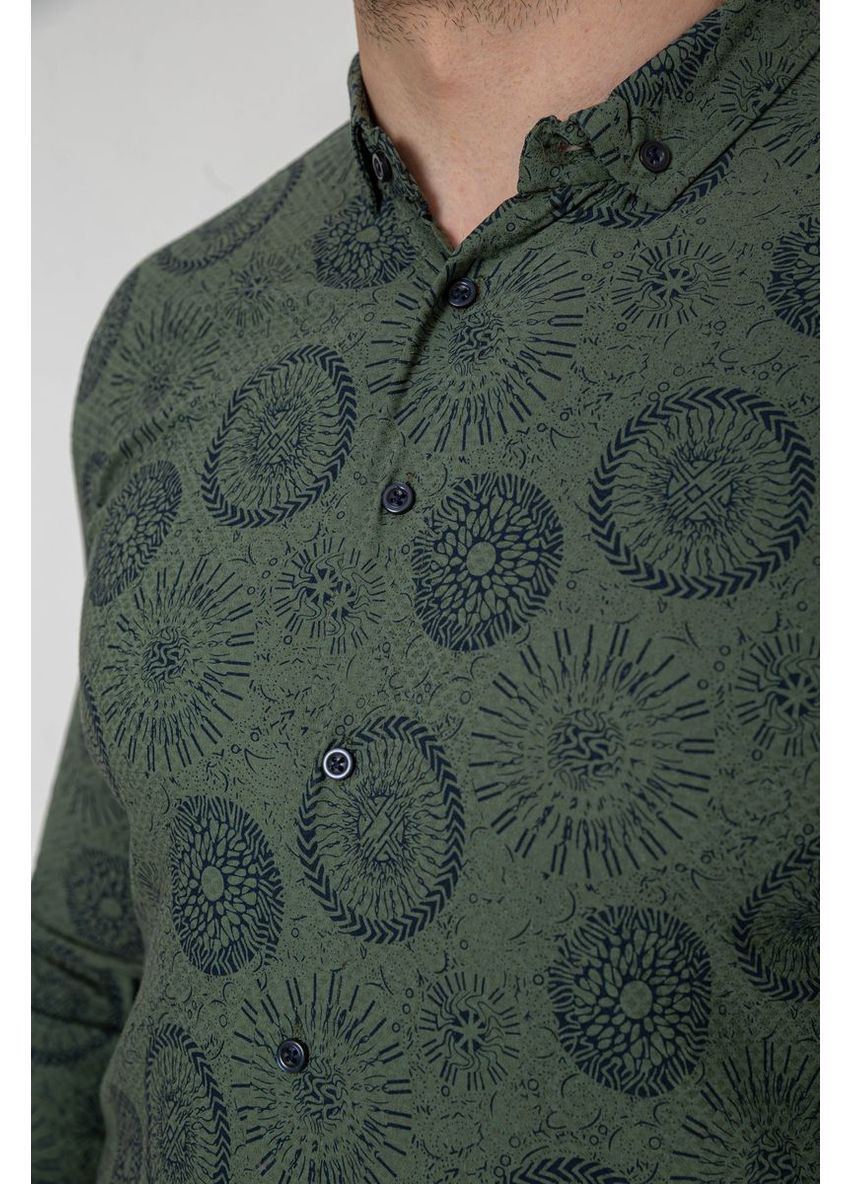 Сорочка чоловіча з принтом стрейч Ager 214R1024 (340918196)