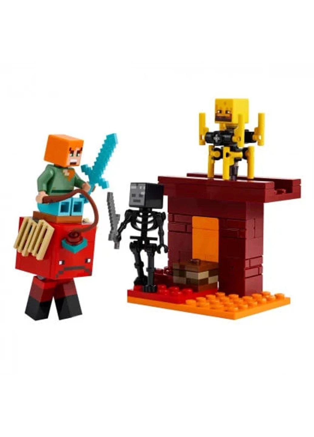 Minecraft Битва с лавой в Незере Lego (329882459)