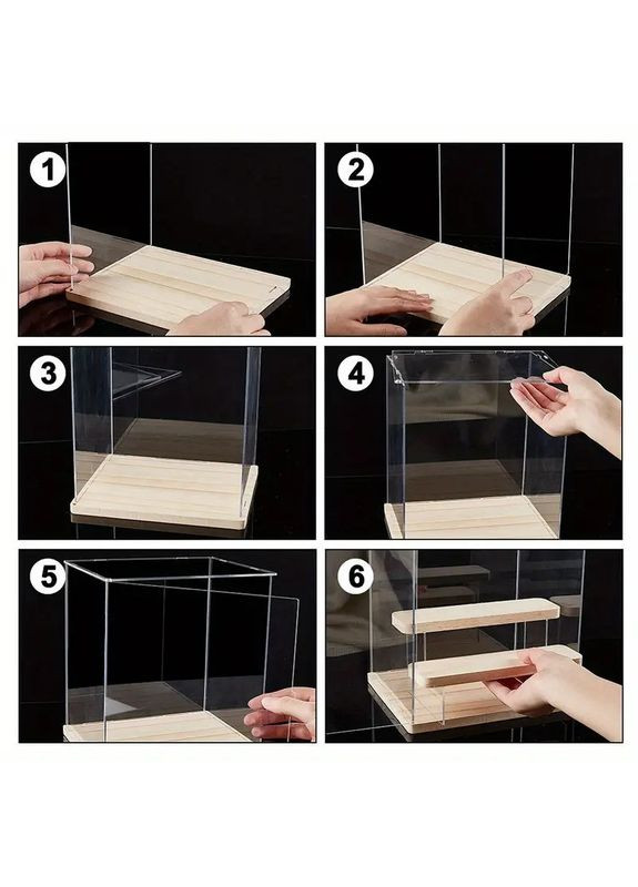 Бокс-витрина прозрачная для аксессуаров с дверцей 320х320 Акрил 3 мм (код: B23005) Woody (331902251)