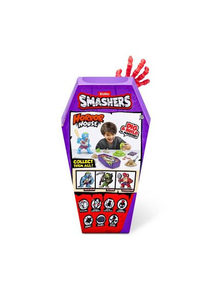 Игровой набор с аксессуарами Horror House-Medium Dino/Средний Дом Ужасов - Дино (74125A) Smashers з аксесуарами Horror House-Medium Dino/Середній Бу (364659653)