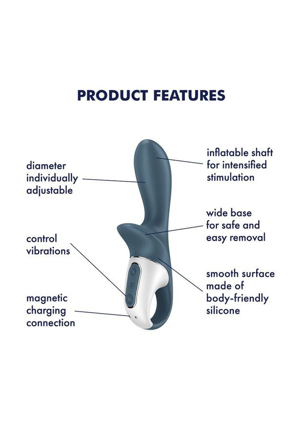 Анальный надувной вибратор Air Pump Booty 2 Satisfyer (366876736)