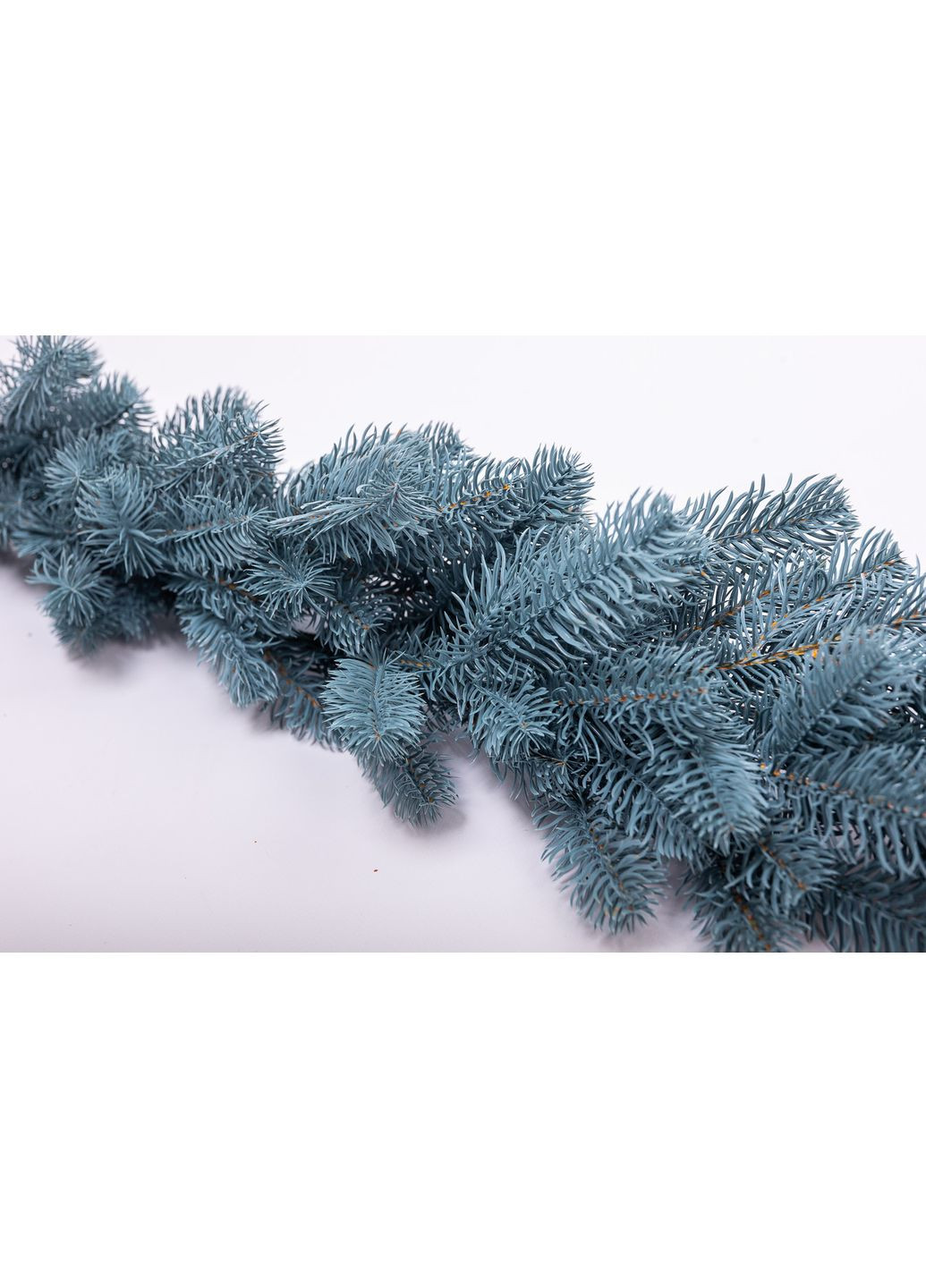 Искусственная хвойная гирлянда 2 м голубая Премиум новогодний декор для интерьера и экстерьера украшение ProDobro (370602570)