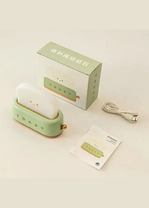 Ночник Тостер с аккумулятором и таймером UL010 Зеленый No Brand (305067914)