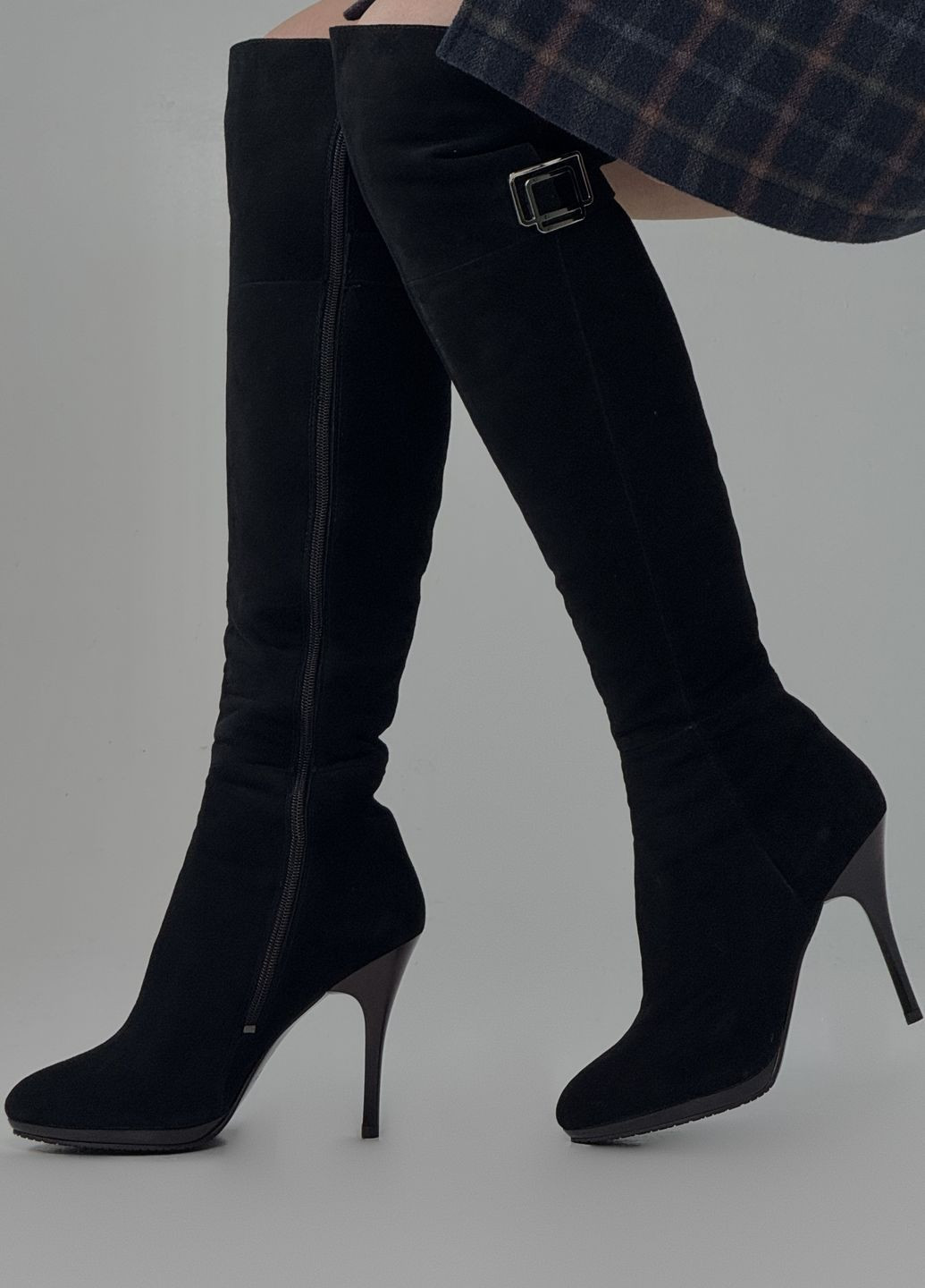 Осенние ботфорты женские на каблуке Respect