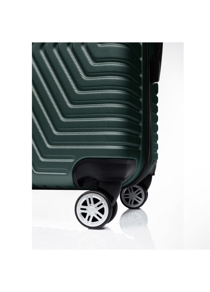 Чемодан Турция Маленький (S) ABS пластик На 4-х двойных колесах 50л ПК006-S Изумруд Polo (365309808)