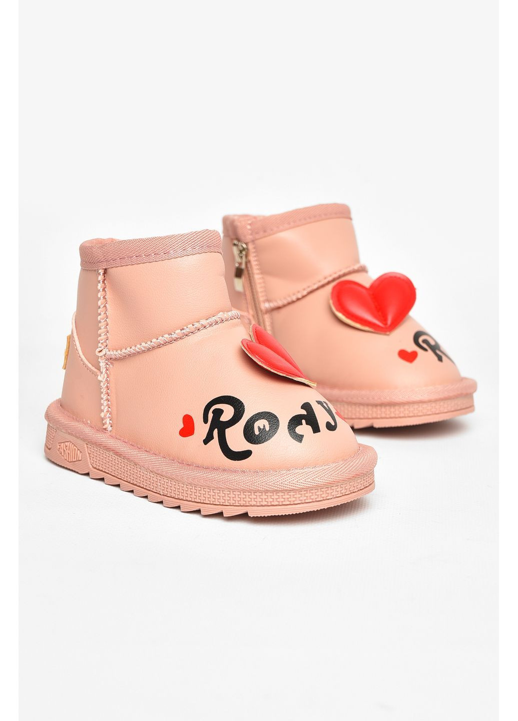 Розовые угги детские для девочки розового цвета Let's Shop